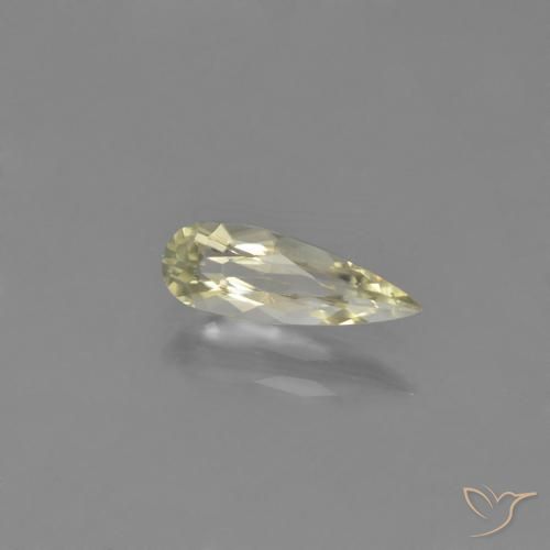 Diaspore Couleur Changeant Beige jaune naturelle En forme de poire, 0.83 ct, VVS-VS