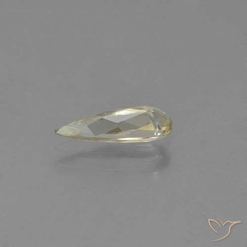 Diaspore Couleur Changeant Beige jaune naturelle En forme de poire, 0.83 ct, VVS-VS