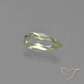 Diaspore Couleur Changeant Jaune brunâtre naturelle En forme de poire, 0.63 ct, VVS-VS