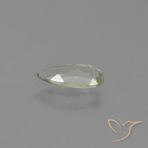 Diaspore Couleur Changeant Jaune brunâtre naturelle En forme de poire, 0.63 ct, VVS-VS