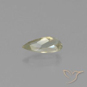 Diaspore Couleur Changeant Beige jaune naturelle En forme de poire, 0.76 ct, VVS-VS