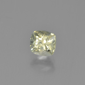 Diaspore à changement de couleur jaune naturelle coupe coussin, 0,69 ct, VS