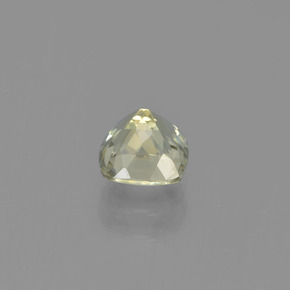 Diaspore à changement de couleur jaune naturelle coupe coussin, 0,69 ct, VS