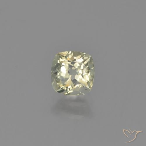 Diaspore Couleur Changeant Jaune clair naturelle Coussin, 0.65 ct, VS