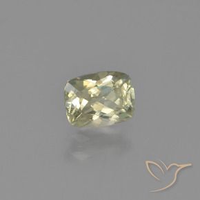Diaspore Couleur Changeant Jaune très clair naturelle Coussin, 0.67 ct, VS