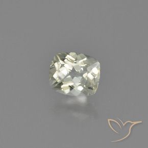 Diaspore Couleur Changeant Jaune clair naturelle Coussin, 0.68 ct, VS