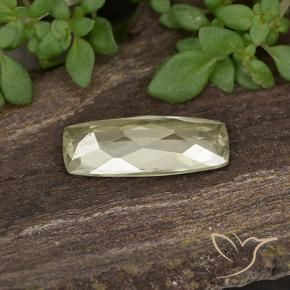 Diaspore Couleur Changeant Jaune clair naturelle Coussin, 1.22 ct, VS