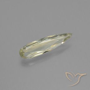 Diaspore à changement de couleur jaune naturelle en forme de poire, 0,54 ct, VVS-VS