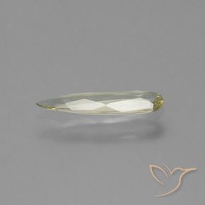 Diaspore à changement de couleur jaune naturelle en forme de poire, 0,54 ct, VVS-VS