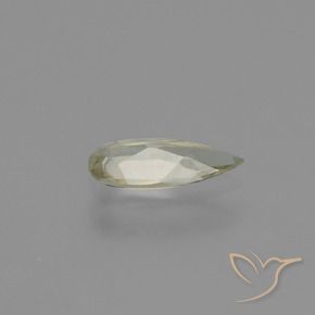 Diaspore Couleur Changeant Beige jaune naturelle En forme de poire, 0.63 ct, VVS-VS