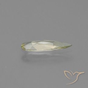 Diaspore Couleur Changeant Jaune clair naturelle En forme de poire, 0.60 ct, VVS-VS