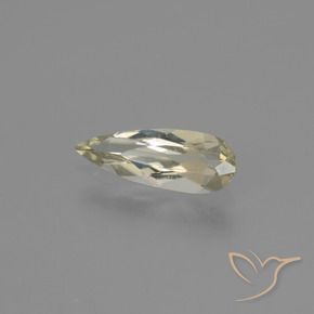 Diaspore Couleur Changeant Jaune très clair naturelle En forme de poire, 0.70 ct, VVS-VS