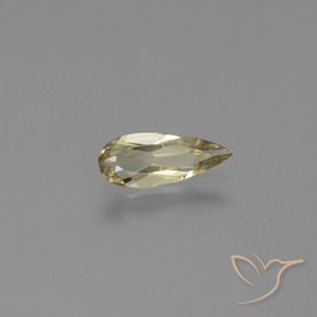Diaspore Couleur Changeant Jaune clair naturelle En forme de poire, 0.92 ct, VS