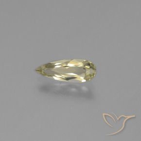 Diaspore Couleur Changeant Jaune pâle naturelle En forme de poire, 1.00 ct, VS