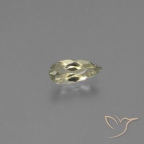 Diaspore Couleur Changeant Jaune clair naturelle En forme de poire, 0.96 ct, VS