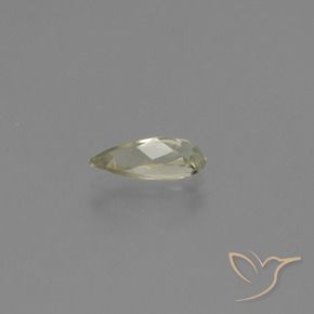 Diaspore Couleur Changeant Jaune clair naturelle En forme de poire, 0.96 ct, VS