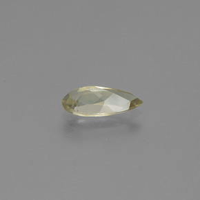 Diaspore à changement de couleur jaune naturelle en forme de poire, 1,19 ct, VVS-VS
