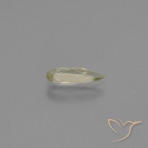 Diaspore Couleur Changeant Jaune pâle naturelle En forme de poire, 0.77 ct, VS