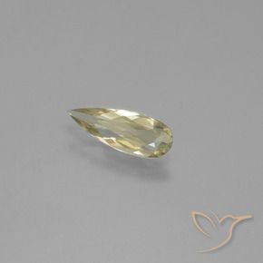 Diaspore Couleur Changeant Jaune clair naturelle En forme de poire, 0.81 ct, VS