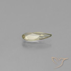 Diaspore Couleur Changeant Jaune clair naturelle En forme de poire, 0.81 ct, VS