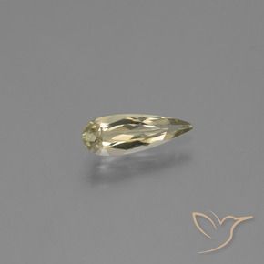 Diaspore Couleur Changeant Jaune pâle naturelle En forme de poire, 0.83 ct, VVS-VS