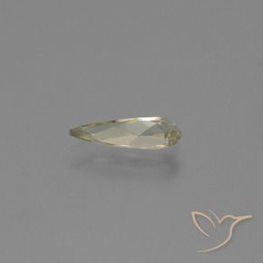 Diaspore Couleur Changeant Jaune pâle naturelle En forme de poire, 0.83 ct, VVS-VS