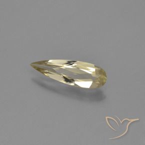 Diaspore Couleur Changeant Jaune chaud naturelle En forme de poire, 0.84 ct, VVS-VS