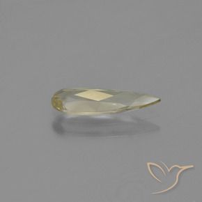 Diaspore Couleur Changeant Jaune chaud naturelle En forme de poire, 0.84 ct, VVS-VS
