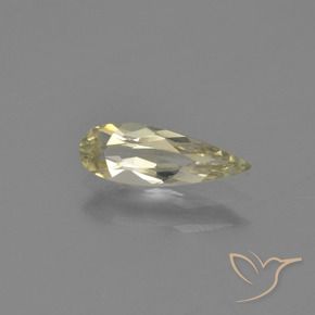 Diaspore Couleur Changeant Jaune pâle naturelle En forme de poire, 0.68 ct, VVS-VS