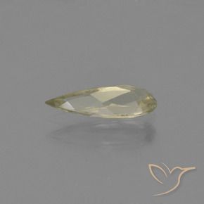 Diaspore Couleur Changeant Jaune pâle naturelle En forme de poire, 0.68 ct, VVS-VS