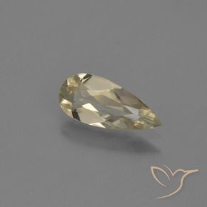 Diaspore Couleur Changeant Jaune clair naturelle En forme de poire, 0.69 ct, VVS-VS