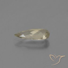 Diaspore Couleur Changeant Jaune clair naturelle En forme de poire, 0.69 ct, VVS-VS