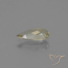 Diaspore Couleur Changeant Jaune pâle naturelle En forme de poire, 0.71 ct, VVS-VS