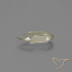 Diaspore Couleur Changeant Jaune pâle naturelle En forme de poire, 0.80 ct, VVS-VS