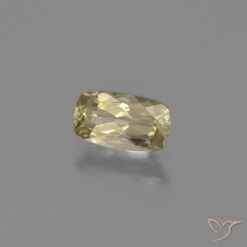 Diaspore Couleur Changeant Jaune très clair naturelle Coussin, 0.77 ct, VS