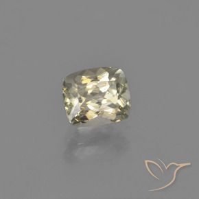 Diaspore Couleur Changeant Jaune très clair naturelle Coussin, 0.99 ct, VVS-VS