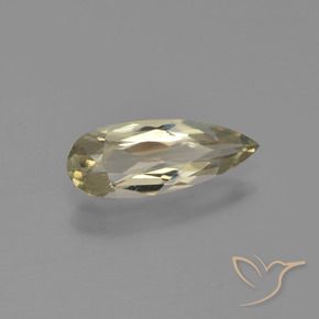 Diaspore Couleur Changeant Jaune terreux naturelle En forme de poire, 1.00 ct, VVS-VS