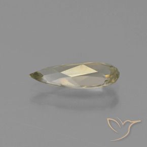 Diaspore Couleur Changeant Jaune terreux naturelle En forme de poire, 1.00 ct, VVS-VS
