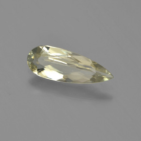 Diaspore Couleur Changeant Jaune clair naturelle En forme de poire, 0.87 ct, VVS-VS