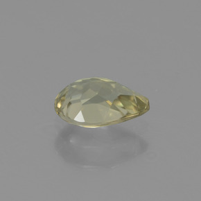Diaspore à changement de couleur multicolore naturelle en forme de poire, 0,75 ct, VS