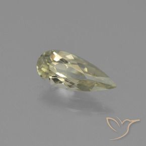 Diaspore Couleur Changeant Jaune clair naturelle En forme de poire, 0.79 ct, VS