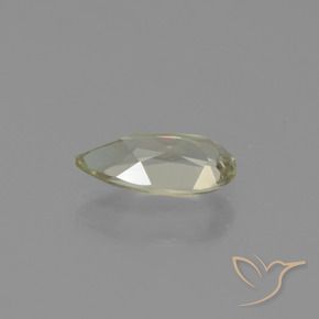 Diaspore Couleur Changeant Jaune clair naturelle En forme de poire, 0.71 ct, VVS