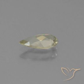 Diaspore Couleur Changeant Jaune pâle naturelle En forme de poire, 0.69 ct, VVS
