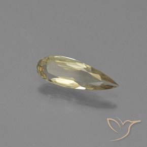 Diaspore Couleur Changeant Jaune pâle naturelle En forme de poire, 0.62 ct, VVS