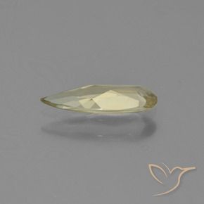 Diaspore Couleur Changeant Jaune pâle naturelle En forme de poire, 0.62 ct, VVS