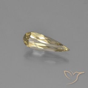 Diaspore Couleur Changeant Jaune terreux naturelle En forme de poire, 1.03 ct, VVS-VS