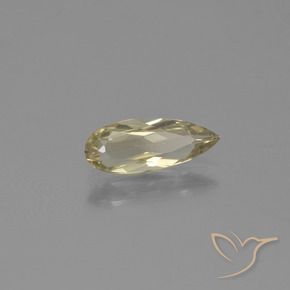Diaspore Couleur Changeant Beige jaune naturelle En forme de poire, 0.84 ct, VVS-VS