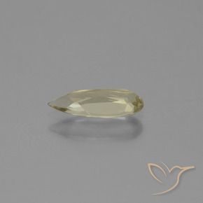 Diaspore Couleur Changeant Beige jaune naturelle En forme de poire, 0.84 ct, VVS-VS