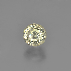 Diaspore à changement de couleur vert / rose naturelle coupe roude, 0,83 ct, VVS
