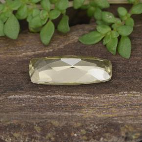 Diaspore à changement de couleur jaune naturelle coupe coussin, 1,35 ct, VVS
